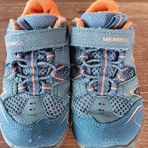 Merrell boys hiking shoes size us 8m easy on and off